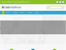 Tablet Screenshot of cadiahealthcare.com